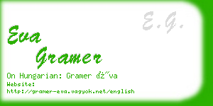 eva gramer business card